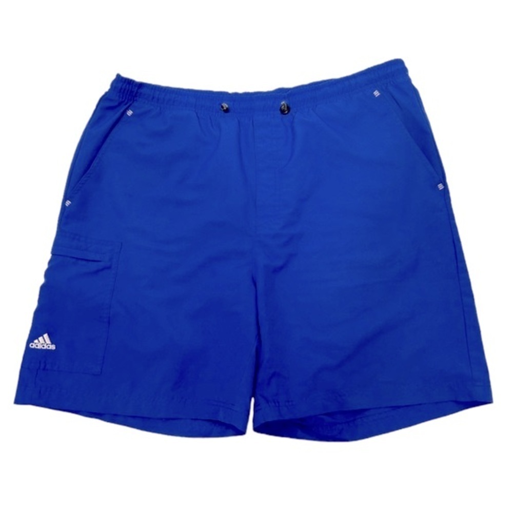 Adidas Athletic Shorts L Blue Vintage Y2K RARE FIND